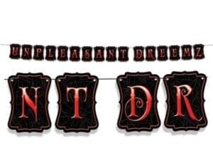 Beistle 390 6.75 in. X 10 Ft. Elvira Unpleasant Dreemz Streamer - Pack of 12