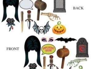 Beistle 392 7 to 16 in. Elvira Photo Fun Signs - Pack of 12