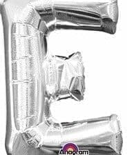 Anagram 78463 16 in. Letter E Silver Supershape Foil Balloon