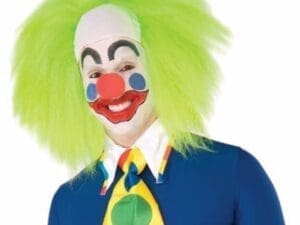 Wild Lime Clown Costume Wig Adult Men