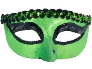 Green Witch Masquerade Mask Halloween Costume Leaf/green/festive/green