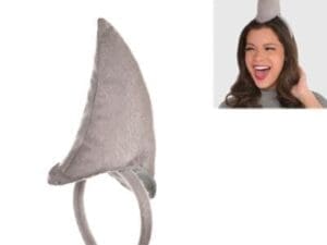 Adult Men's Shark Fin Headband Halloween Costume Grey
