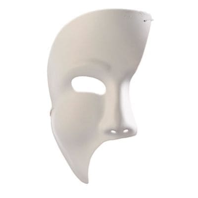 Adult Men's Phantom Mask White
