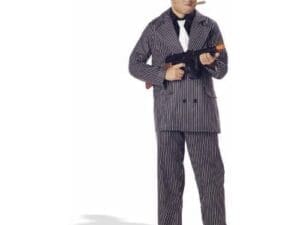 Child Gangster Costume for Halloween Size Medium 8-10