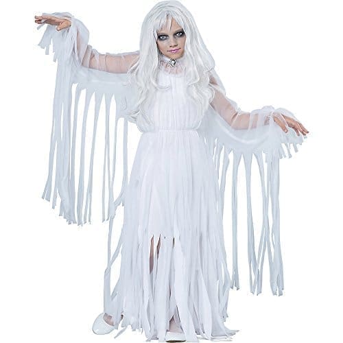 Girls Ghostly Girl Costume Size Medium 8-10