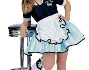 50S Favorite Girls Car Hop Costume, Small (Ages 3 to 4)