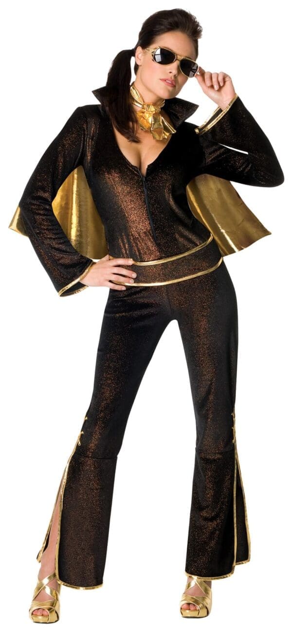 Elvis Adult Halloween Costume, Black