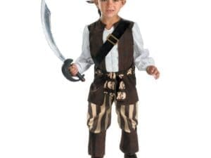Disguise 150632 Rogue Pirate Toddler Costume - Brown - Size 4-6