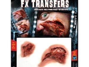 Adult Men's Gouged Flesh Prosthetics- Tinsley Transfers Multi-Colored