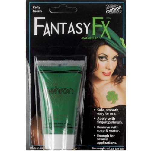 Mehron Makeup Fantasy F/X Water Based Face & Body Paint (1 Oz) (KELLY GREEN)