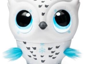 6046156 Owleez Flying Baby Owl Interactive Toy with Lights & Sounds - White