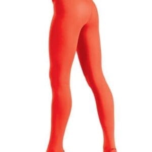 Womens Opague Red Tights