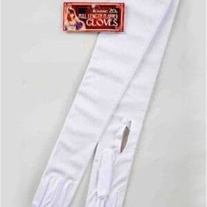Gloves - Long Nylon White