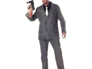Adult Gangster Suit Costume for Halloween Size Large