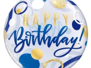 22 Inch Happy Birthday Dotted Birthday Balloon