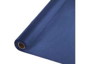 Touch of Color Navy Blue Plastic Banquet Roll