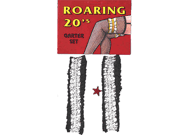 Forum Novelties Silver and Black Garter/Armband