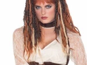 Adult Auburn Steampunk Havoc Costume Dreadlocks Wig Standard Size - All