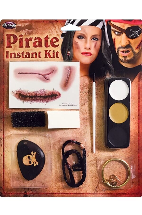 Fun World Pirate Makeup Kit-Standard