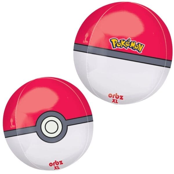 Pokeball Balloon - Orbz, 16in Birthday Party Supplies