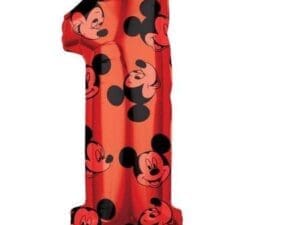 Mickey Mouse Forever Red Number 1 Balloon 34"