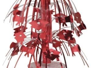 Red Mortarboard Mini Cascade Centerpiece