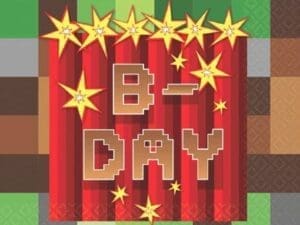 AmScan AM501778 Minecraft Beverage Napkins - 16 per Pack