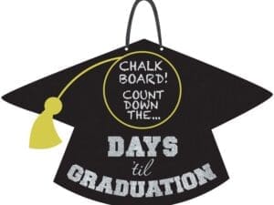 Graduation Countdown MDF Chalkboard Sign