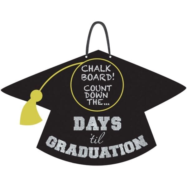 Graduation Countdown MDF Chalkboard Sign