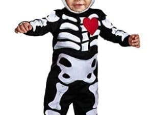 Disguise Baby's Tiny Treats Xo Skeleton Costume, Black/White, 12-18 Months