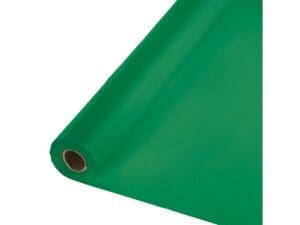 Touch of Color Emerald Green Plastic Banquet Roll