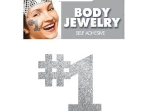 Glitter No 1 Body Jewelry, Silver