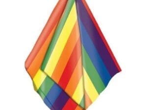 Rainbow Stripe Bandana, 20in X Rainbow/multicolor
