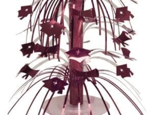 Burgundy Graduation Mini Cascade Centerpiece
