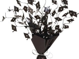 Mortarboards Black Foil Spray Centerpiece
