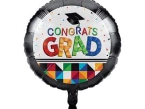 Fractal Fun Graduation Mylar Balloon