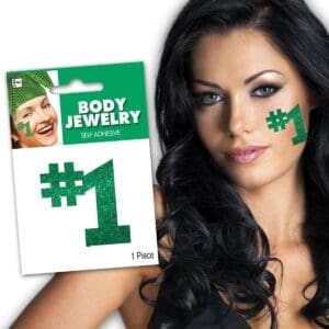Green #1 Glitter Body Jewelry by Windy City Novelties