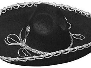 406901 Sombrero with Mini Brim Hat, Black - One Size
