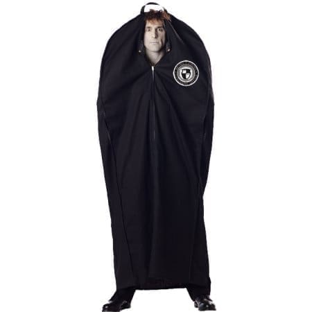 Bodybag Costume Adult Black Bodybag Costume Adult Black