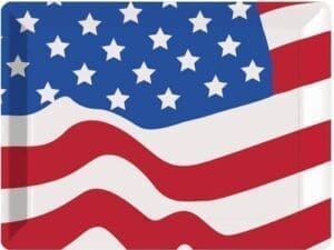 Creative Converting Patriotic Plastic Serving Tray (054402)