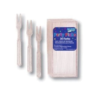 Creative Converting Clear Party Pick Forks - 360 Count
