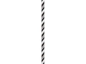 Black and White Striped Paper Straws