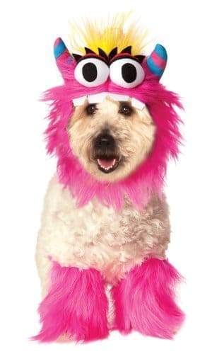 Little Pink Fluffy Monster Sully Pet Dog Cat Halloween Costume - Image 3