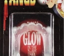 Loftus Glow in the Dark Plastic Vampire Fangs, White, One Size