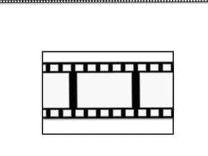 PMU Filmstrip Poly Decorating Material Party Accessory 3-Inch by 50-Feet (3-Pack),Black/White