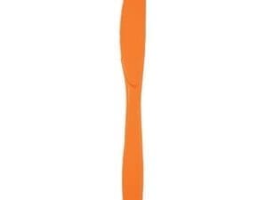 Creative Converting Plastic Knives, Sunkissed Orange, 24 Ct