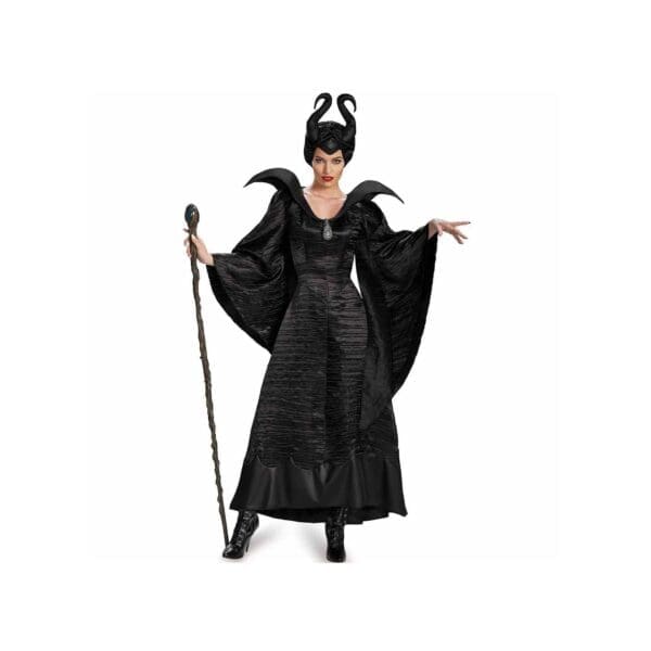 Maleficent Christening Deluxe Black Gown for Women