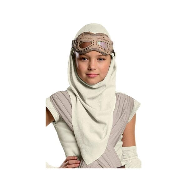 Star Wars the Force Awakens Child Costume Accessory Rey Eye Mask and Hood