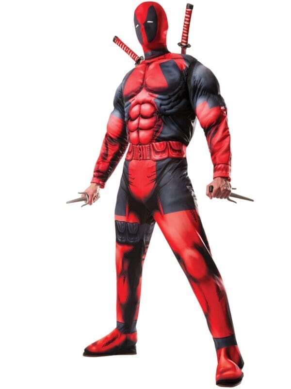 Deadpool Muscle Adult Costume-Adult