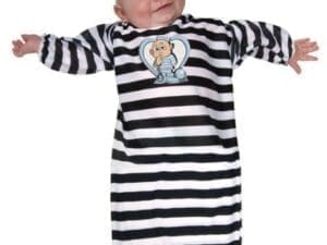 Rubie's Costume Tyke Or Treat Baby Bunting Costume Cute Little Convict, Convict Blue, 0-9 Months